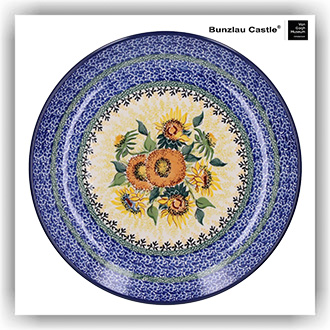 Bunzlau Dinerbord Ø25,5cm (101257) - Unikat Sunflowers (5085)