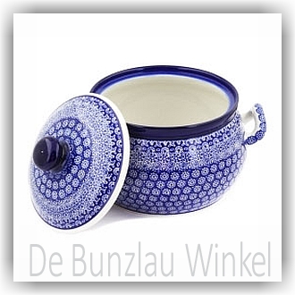 Bunzlau Pan met deksel (1090) - Lace (884)