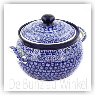 Bunzlau Pan met deksel (1090) - Lace (884)