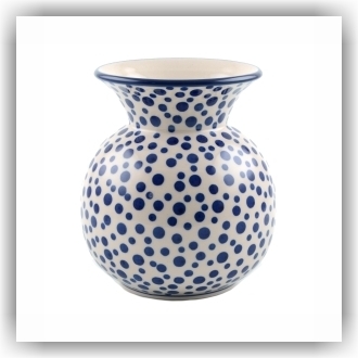 Bunzlau Vaas 17 cm hoog (1097) - Crazy Dots (1813)