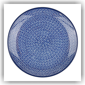 Bunzlau Dinerbord Ø26,5cm (1223) - Blue Diamond (2253)