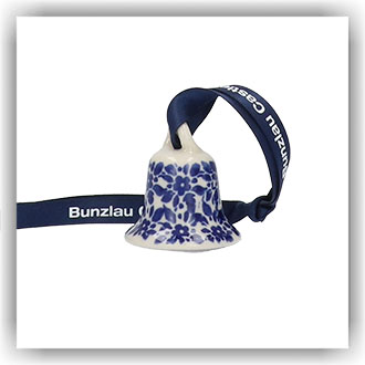 Bunzlau Kerstboomhanger bel small (1308) - Indigo (2396)