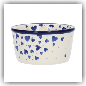 Bunzlau Ramekin bakje 190ml Ø9 (1409) - Hearts (2874)