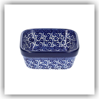 Bunzlau Vierkant bakje 10x10cm (1428) - Midnight Blue (2546)