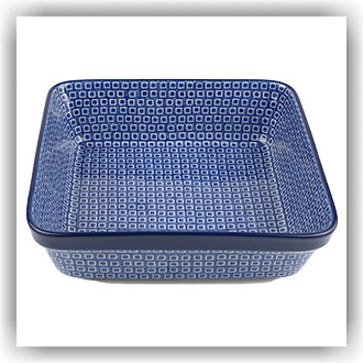 Bunzlau Ovenschaal 27x27cm (1431) - Blue Diamond (2253)