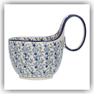 Bunzlau Waterscoop/Soepkom (1845) - Blue Olive (2506)