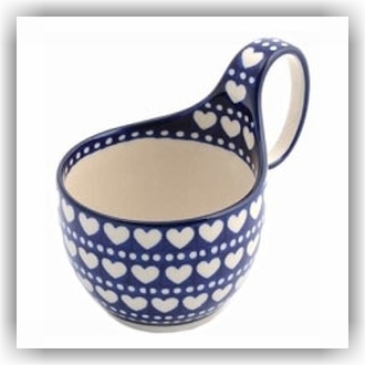 Bunzlau Waterscoop/Soepkom (1845) - Blue Valentine (375E)