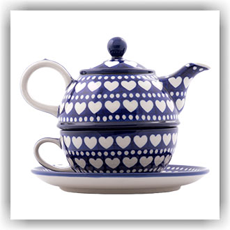 Bunzlau Tea for One 0,6ltr (2201) - Blue Valentine (375E)