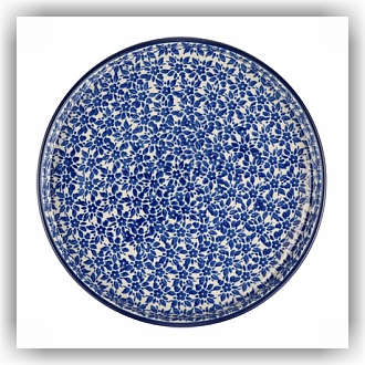 Bunzlau Bord met rand Ø20,2cm (2492) - Indigo (2396)