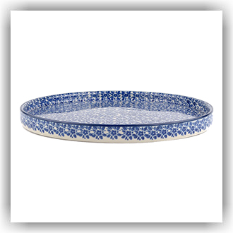 Bunzlau Bord met rand Ø25,5cm (2493) - Indigo (2396)