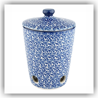 Bunzlau Knoflook / Uienpot strak (2536) - Indigo (2396)