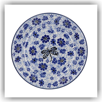 Bunzlau Plat gebaksbordje Ø15,5cm (2595) - Dragonfly (1443)