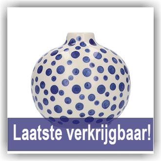 Bunzlau Muurvaasje bol 150ml (2610) - Crazy Dots (1813)