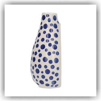 Bunzlau Muurvaasje druppel 150ml (2611) - Crazy Dots (1813)