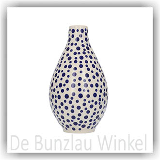 Bunzlau Vaas druppel 420ml (2618) - Crazy Dots (1813)