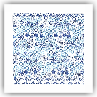 3227 Servetten - Indigo Lace