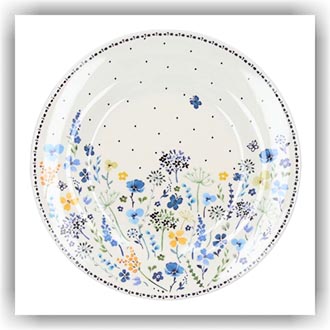 Bunzlau Melamine bord Wild Flowers (3652)