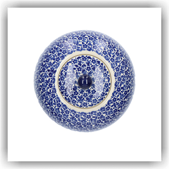 Bunzlau Gemberpot met knop (602608) - Indigo (2396)