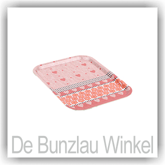 Bunzlau Dienblad rood Small (7032)